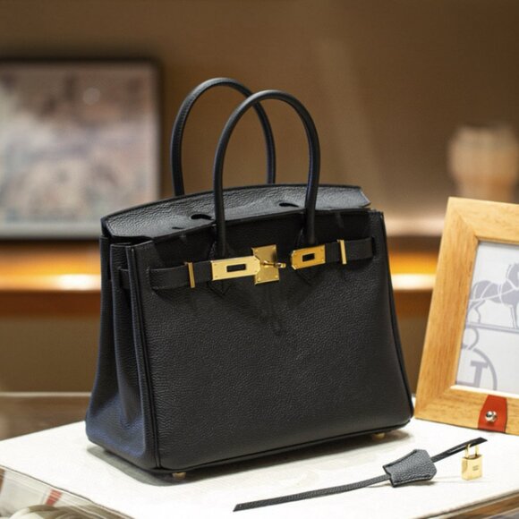 Genuine leather wirkin black - Picture 1 of 5